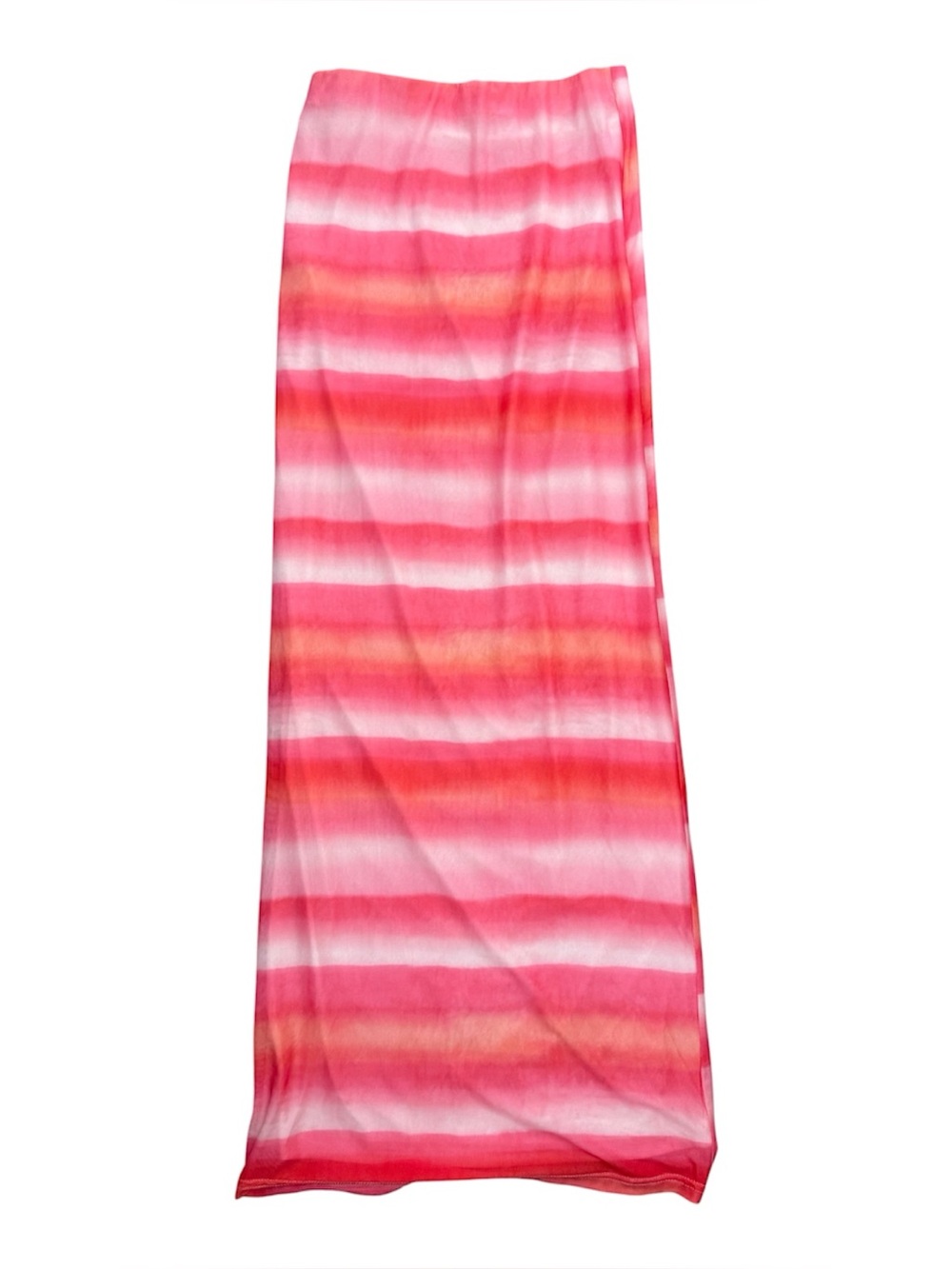 Charlie Holiday Pink Striped Ombre Maxi Skirt